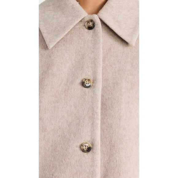 REFORMATION 'Rocky' Oversized Wool Shirt Jacket in Beige US L NWT - Picture 5 of 13